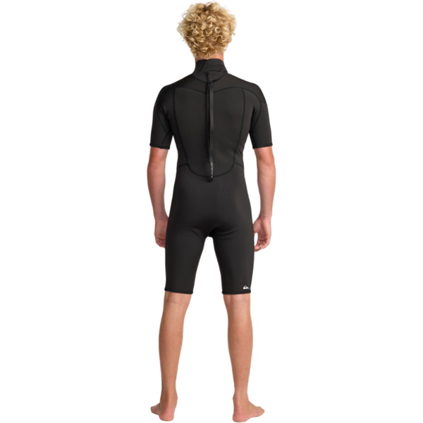 2026 Quiksilver Mens Prologue 2/2mm Back Zip Shorty Wetsuit 25AW253503 - Black